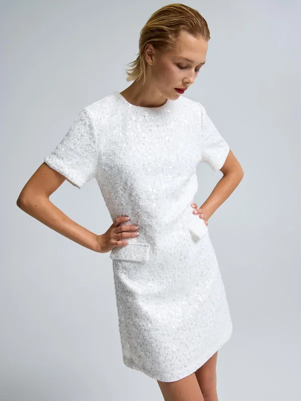 Sequin Boucle Mini Dress sold by Suzy Shier