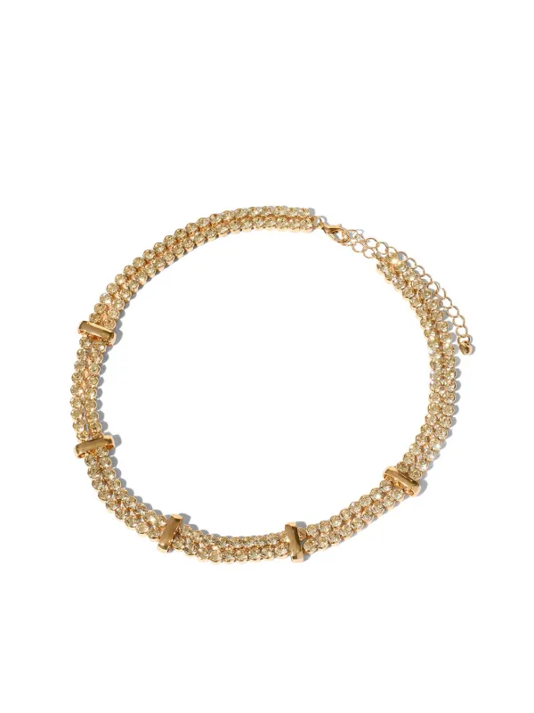 2-Row Gem Necklace sold by Suzy Shier