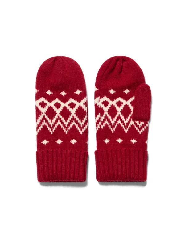 Jacquard Knit Mittens sold by Suzy Shier