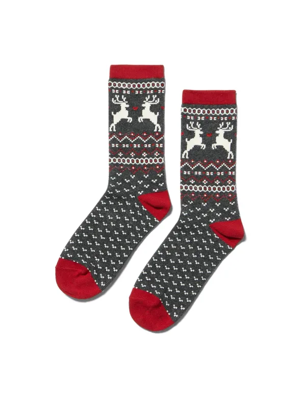 Reindeer Print Socks sold by Suzy Shier