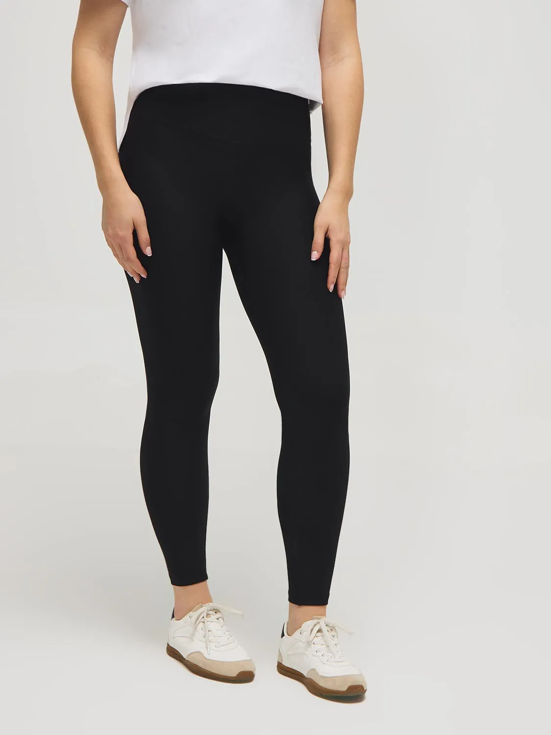 Wide Waistband Brushed Leggings sold by Suzy Shier product image thumbnail 2