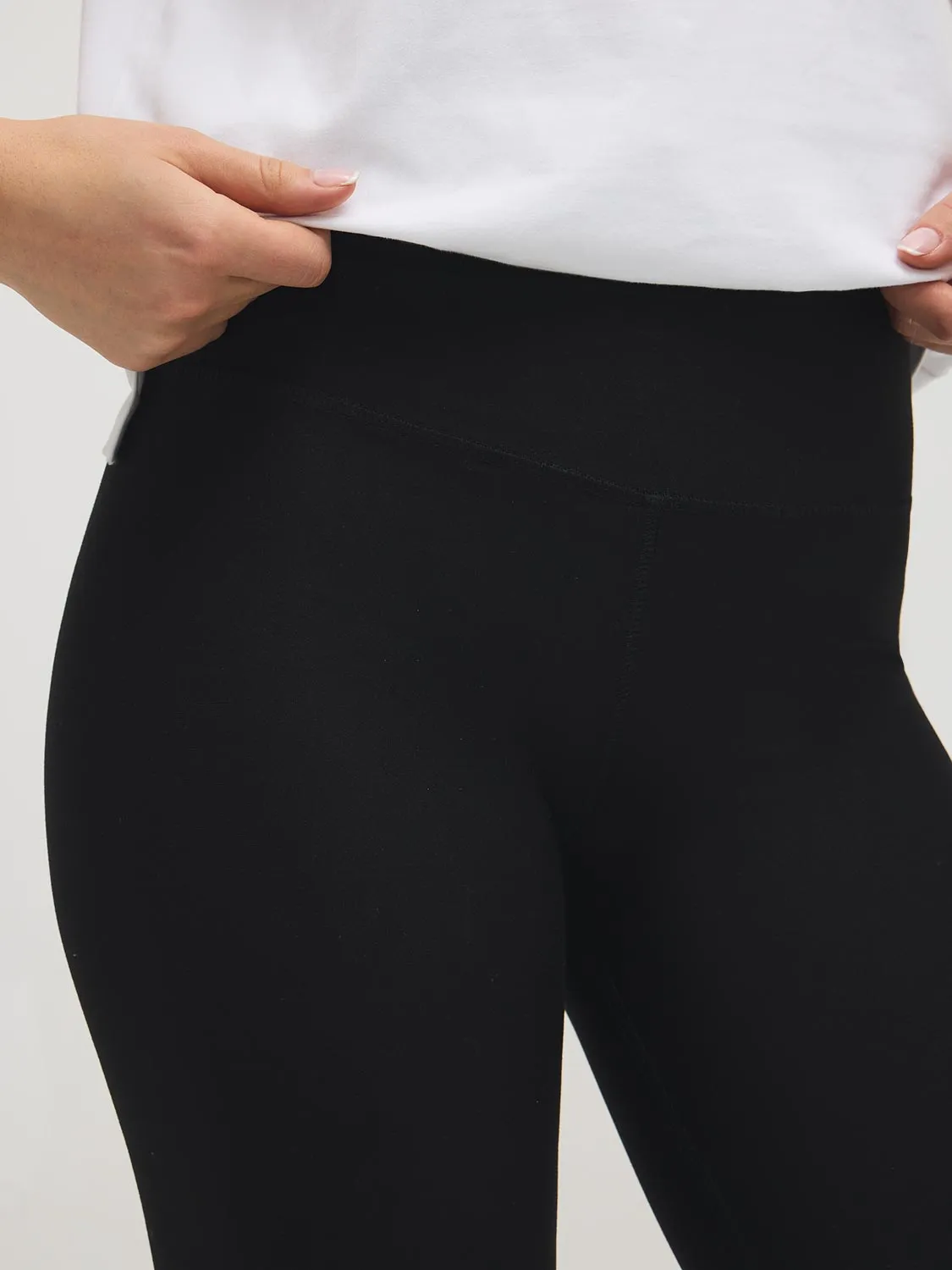 Wide Waistband Brushed Leggings sold by Suzy Shier product image thumbnail 4