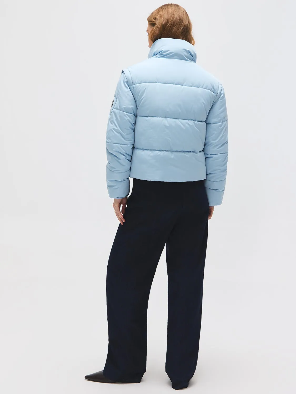 Short Puffer With Removable Sleeves sold by Suzy Shier product image thumbnail 4