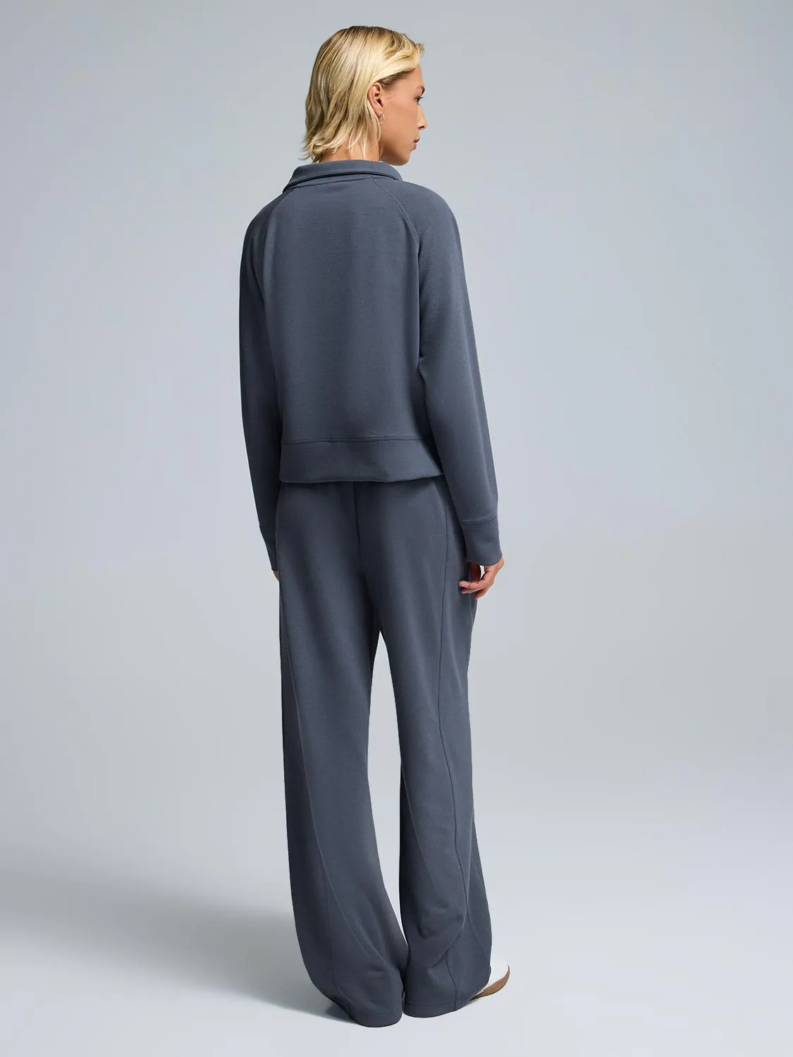 Half-Zip Ribbed Sweatshirt sold by Suzy Shier product image thumbnail 4