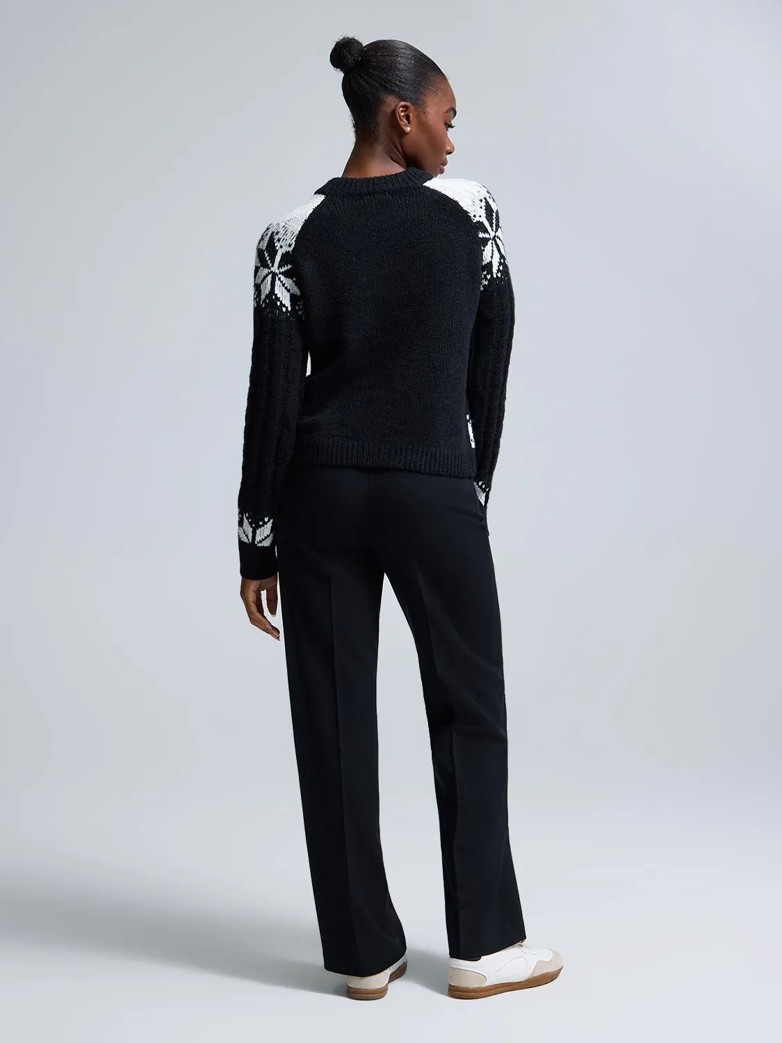 Fair Isle Cable Knit Sweater sold by Suzy Shier product image thumbnail 3