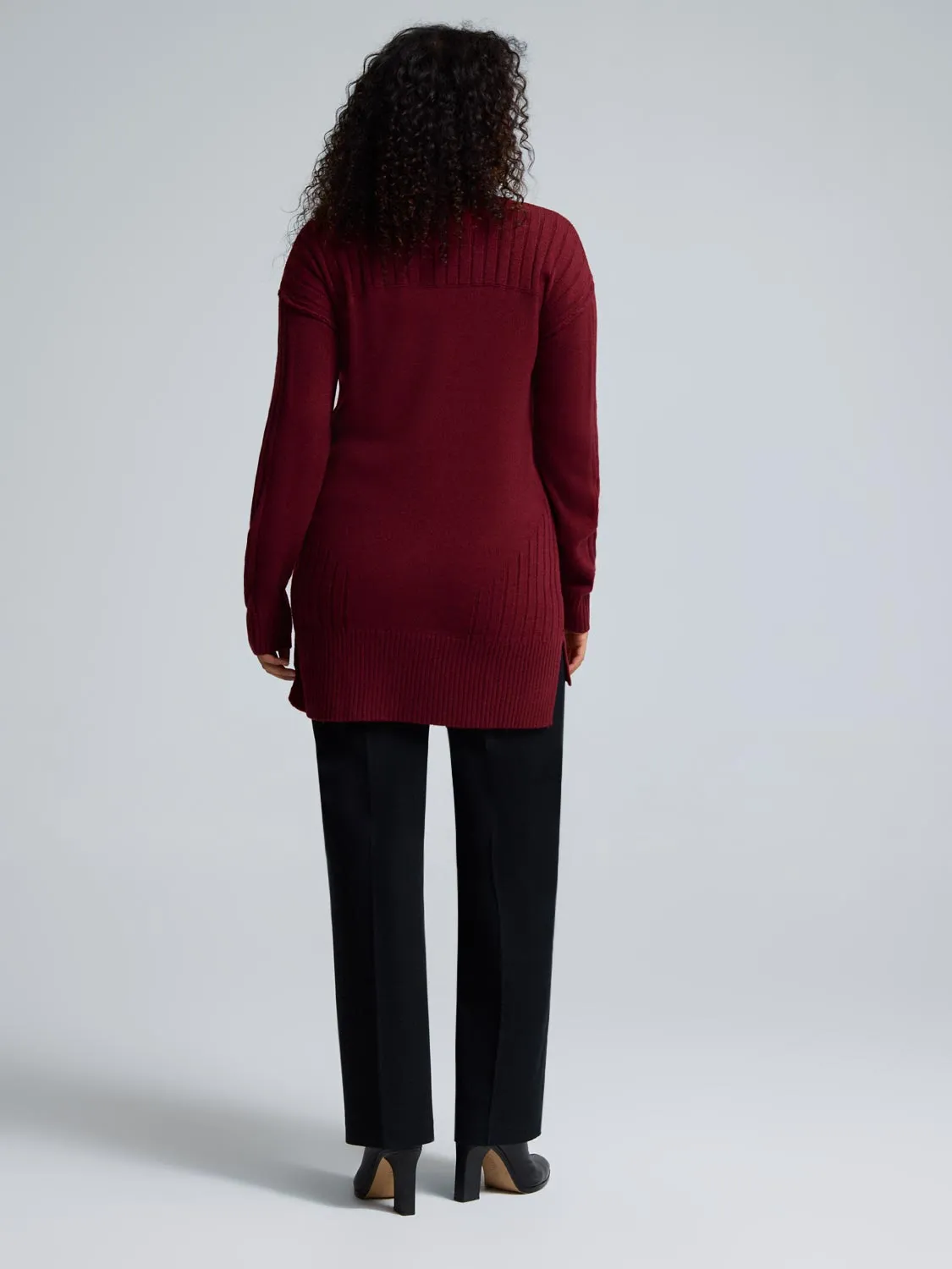 Mock Neck Tunic Sweater sold by Suzy Shier product image thumbnail 3