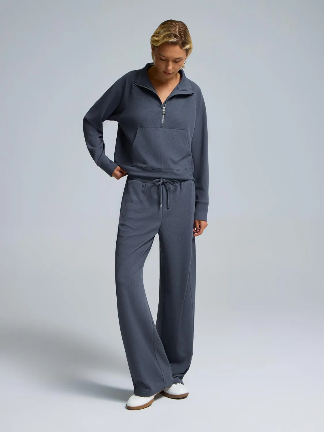 Wide-Leg Ribbed Pants sold by Suzy Shier product image thumbnail 3