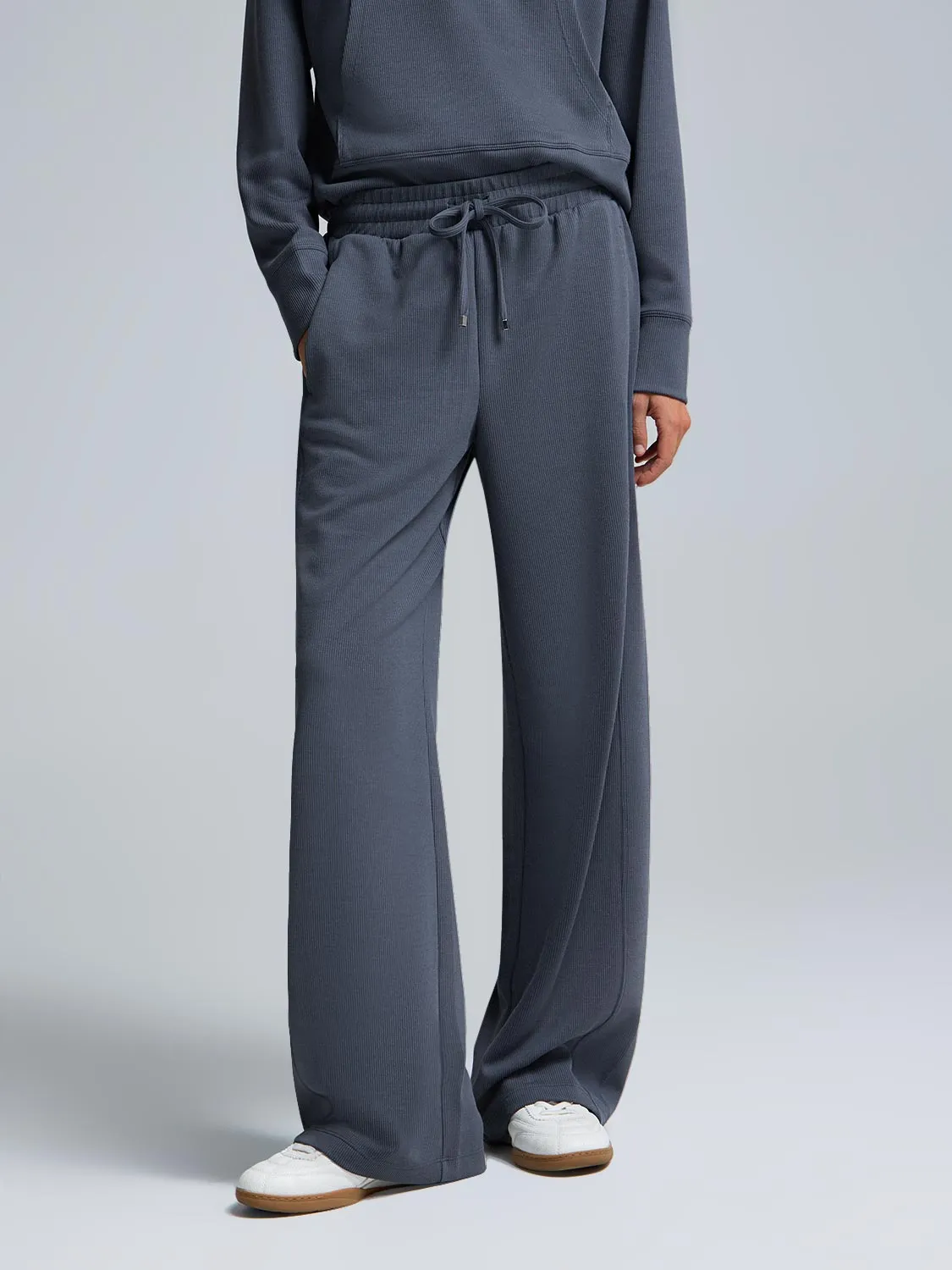 Wide-Leg Ribbed Pants sold by Suzy Shier product image thumbnail 2