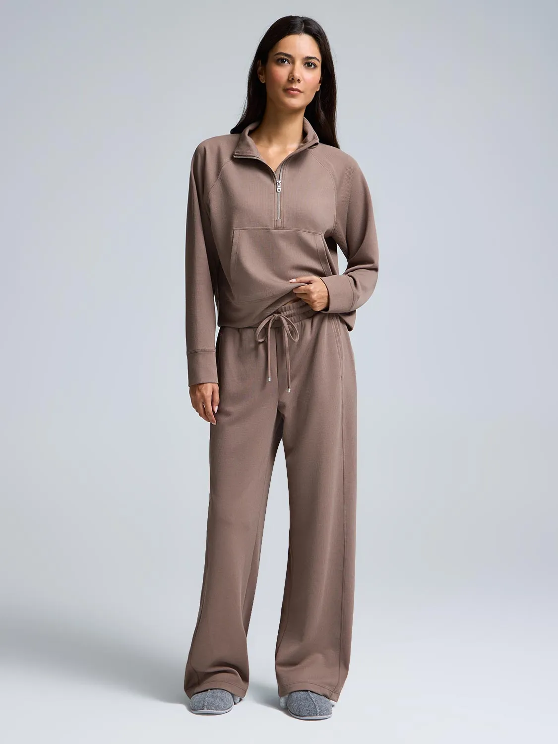 Wide-Leg Ribbed Pants sold by Suzy Shier product image thumbnail 5
