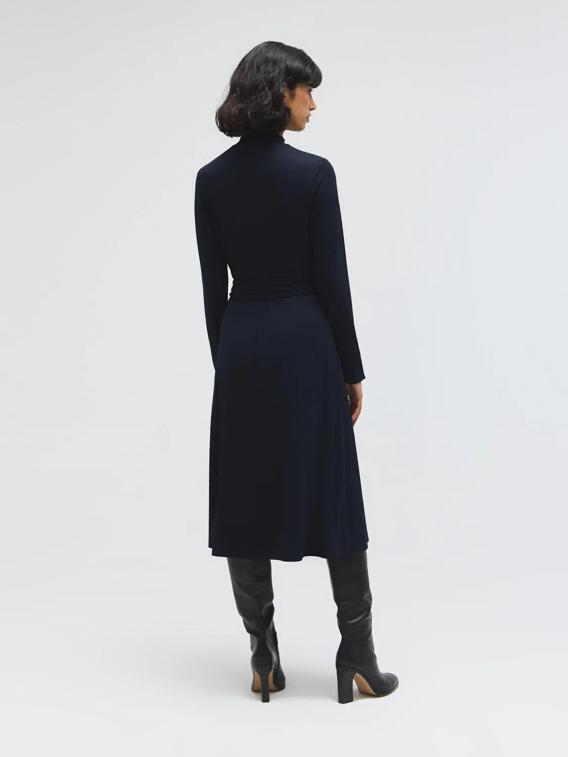 Textured Mock Neck Midi Dress sold by Suzy Shier product image thumbnail 5