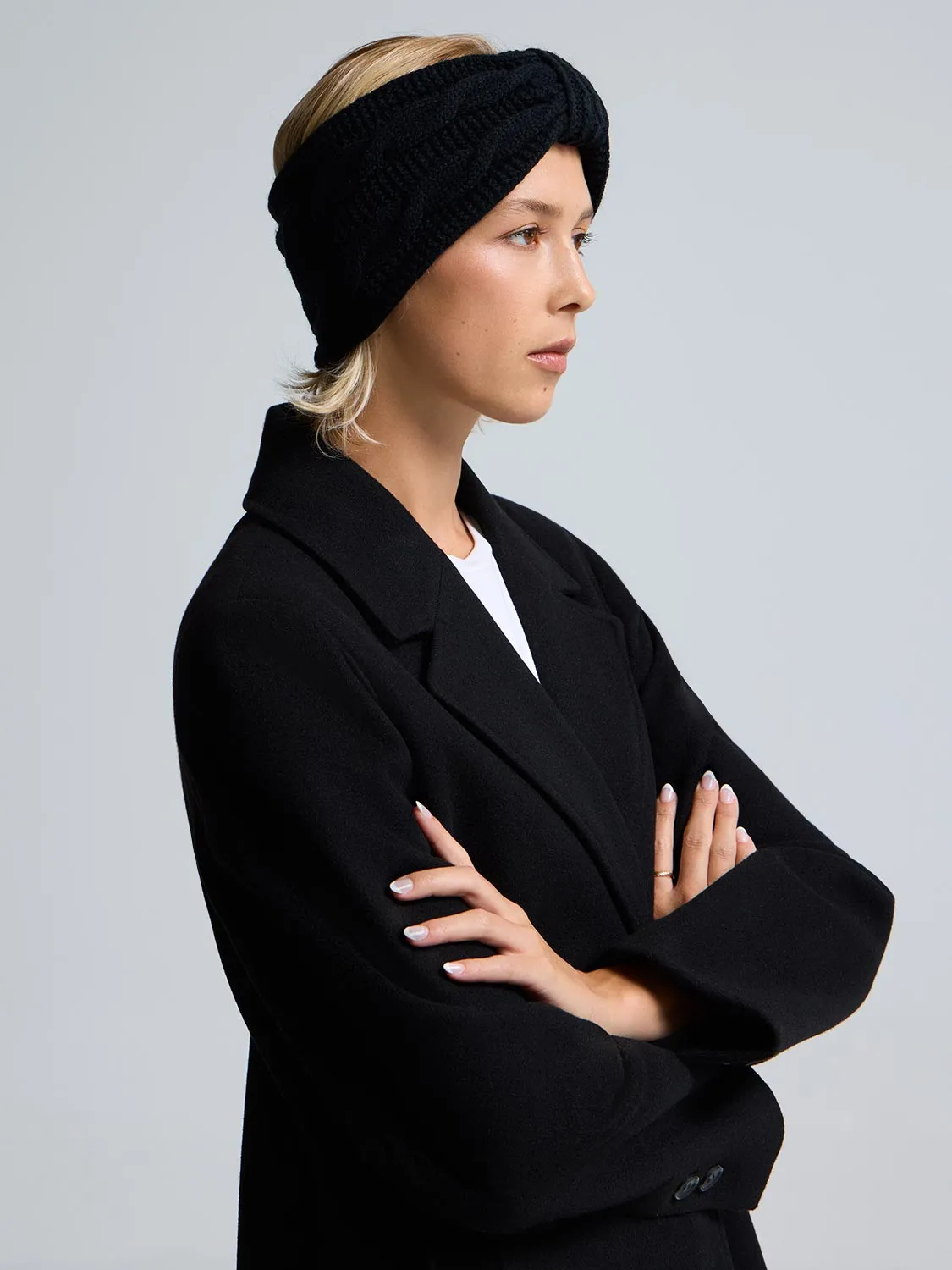 Fleece Lined Knit Headband sold by Suzy Shier product image thumbnail 3