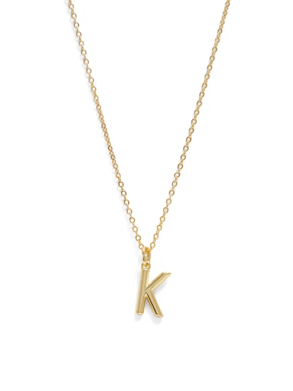 Boxed 'K' Initial Necklace sold by Suzy Shier