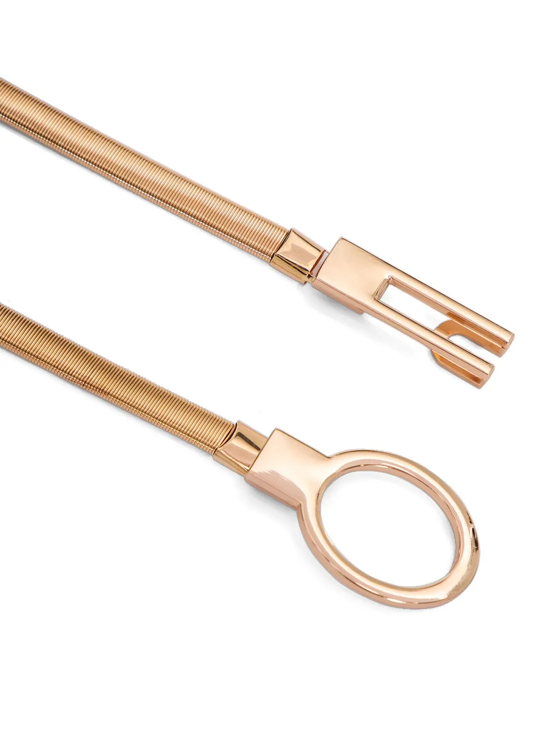 Round Buckle Metal Stretch Belt sold by Suzy Shier product image thumbnail 2