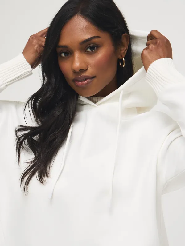 Cotton-Blend Fleece Hoodie sold by Suzy Shier