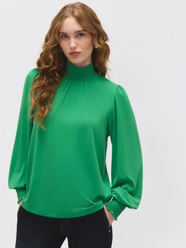Mock Neck Jersey Top sold by Suzy Shier