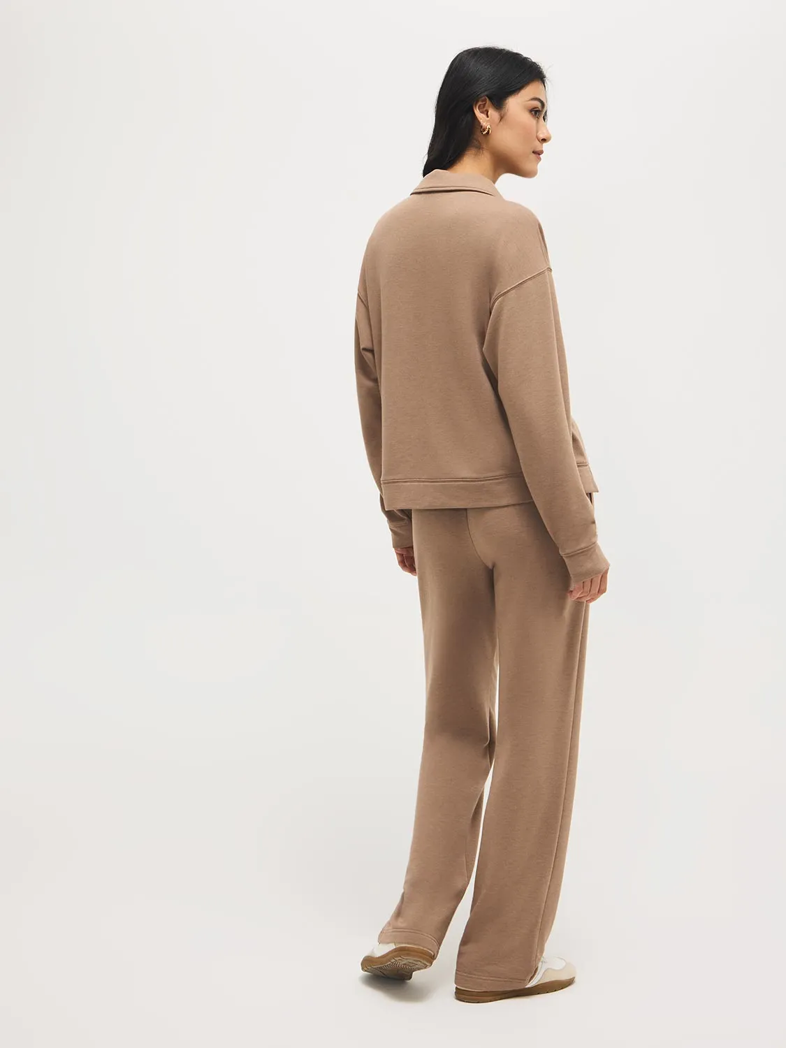 French Terry Johnny Collar Sweatshirt sold by Suzy Shier product image thumbnail 4