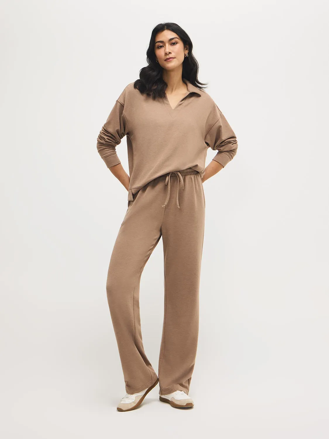 French Terry Johnny Collar Sweatshirt sold by Suzy Shier product image thumbnail 2