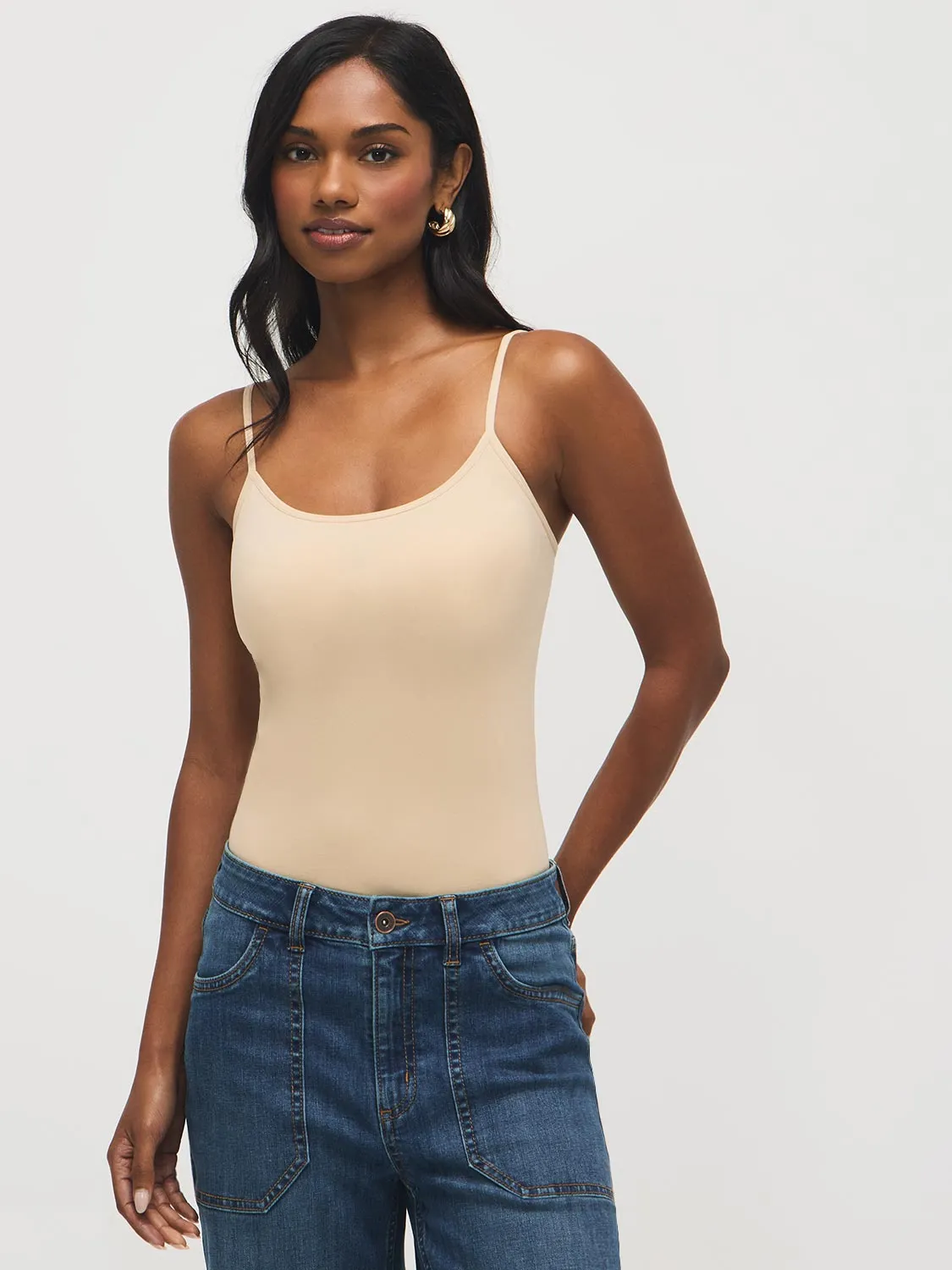 Seamless Spaghetti Strap Tank Top sold by Suzy Shier product image thumbnail 5