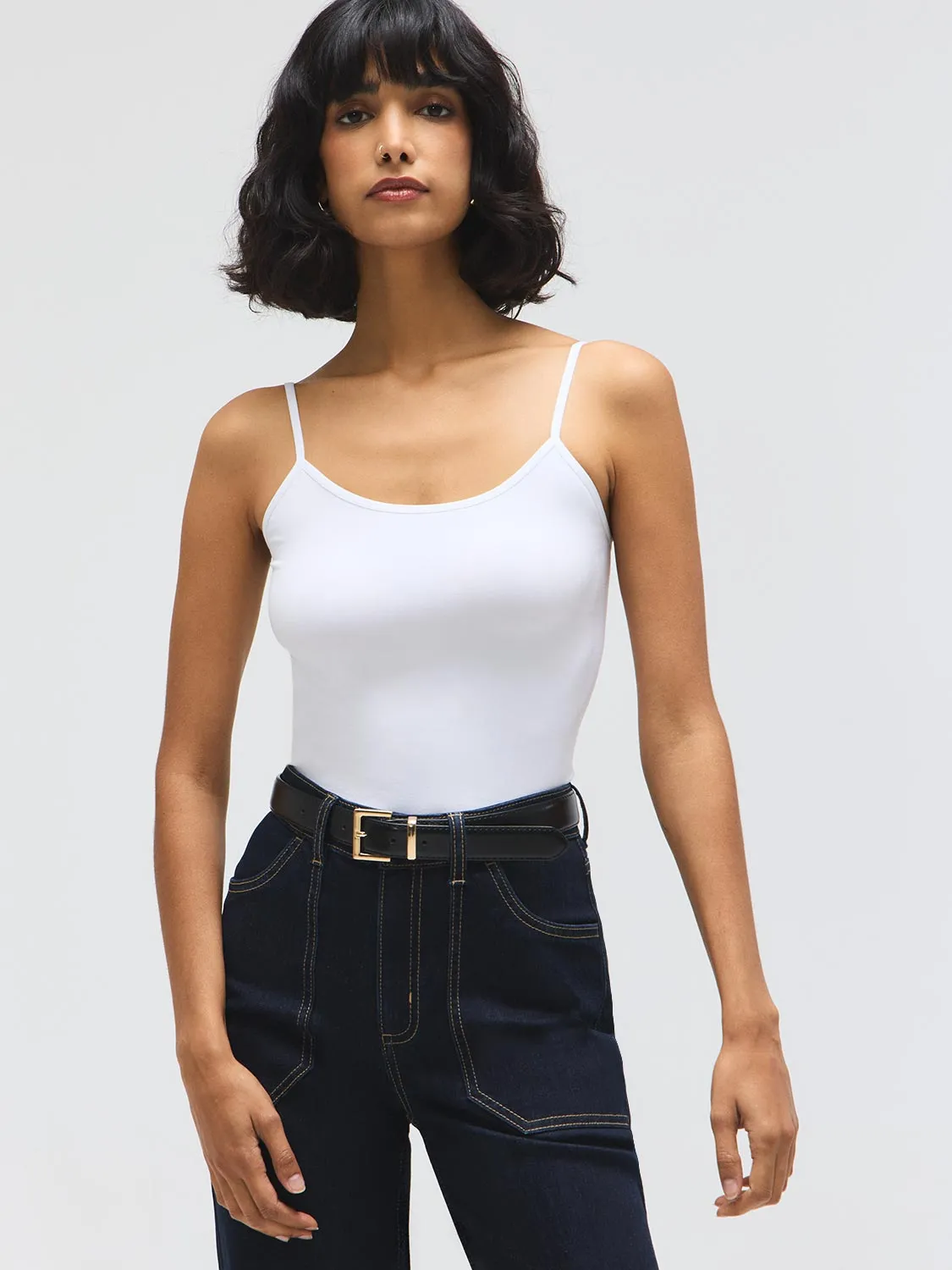 Seamless Spaghetti Strap Tank Top sold by Suzy Shier product image thumbnail 2