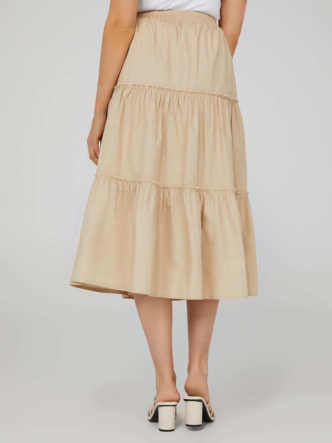 Tiered Midi Skirt sold by Suzy Shier product image thumbnail 3