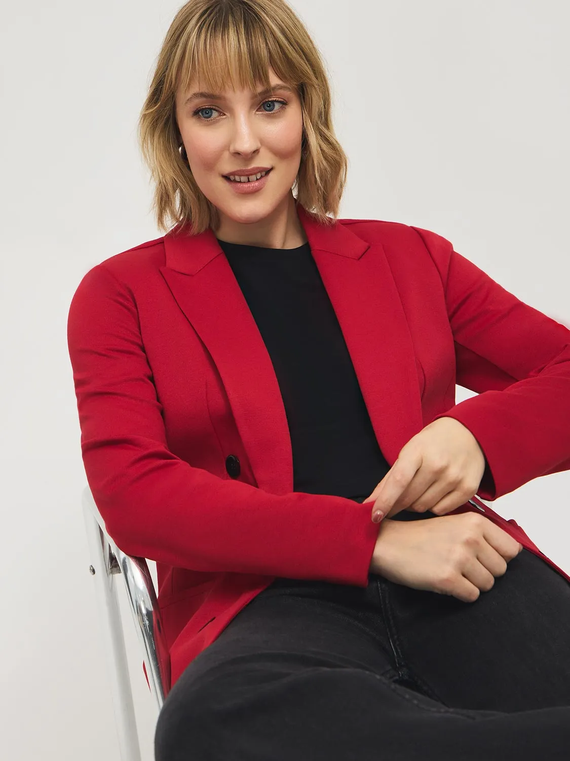 6-Button Blazer sold by Suzy Shier product image thumbnail 3