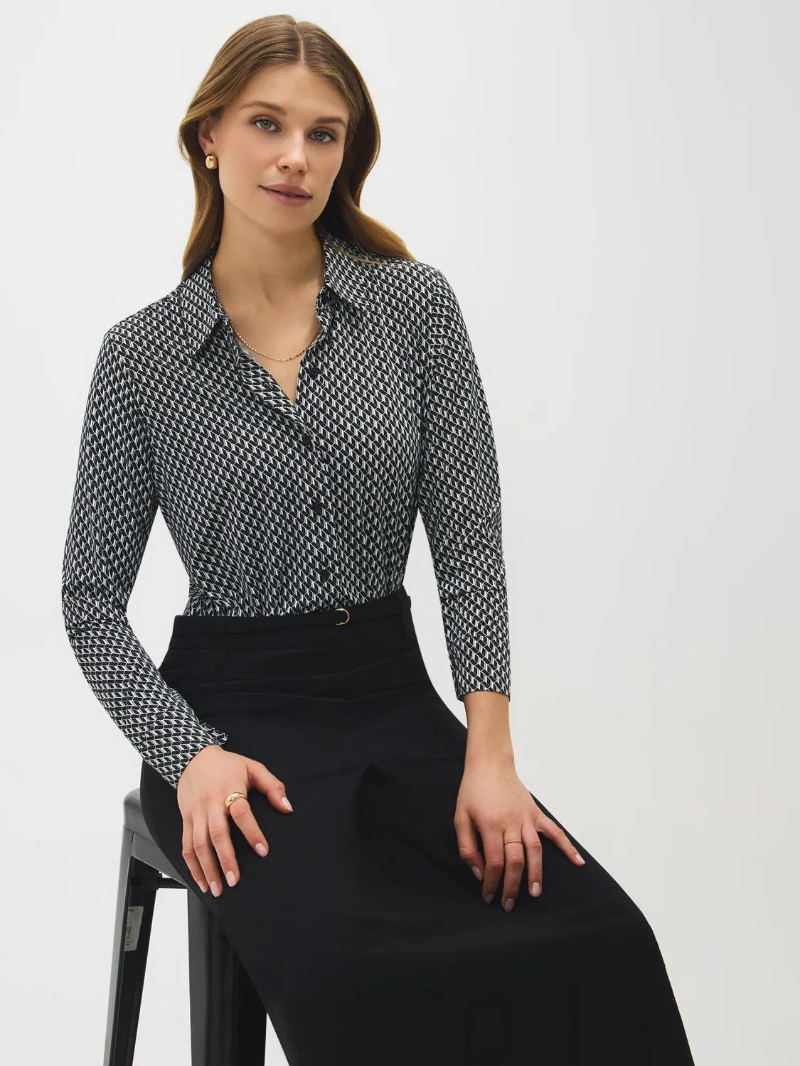 Printed Blouse sold by Suzy Shier