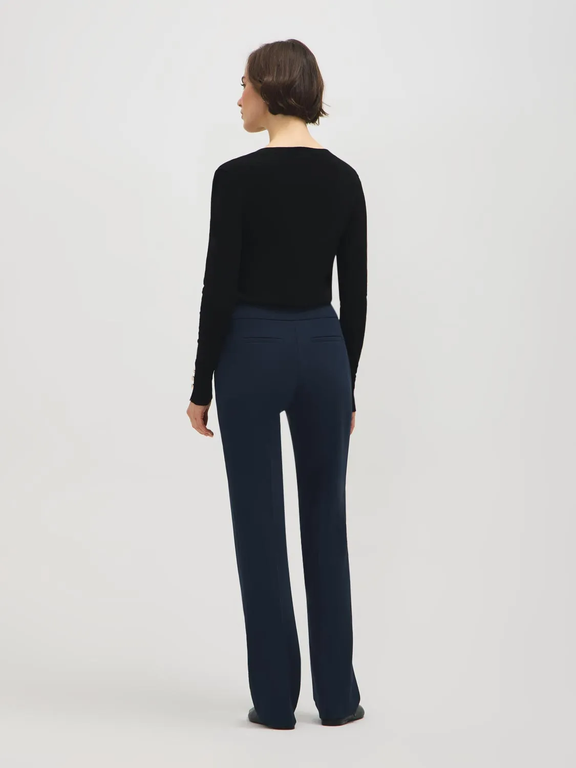 Straight Leg Crepe Pants sold by Suzy Shier product image thumbnail 5
