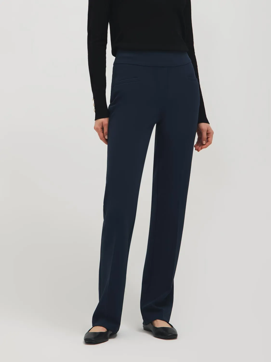 Straight Leg Crepe Pants sold by Suzy Shier product image thumbnail 2