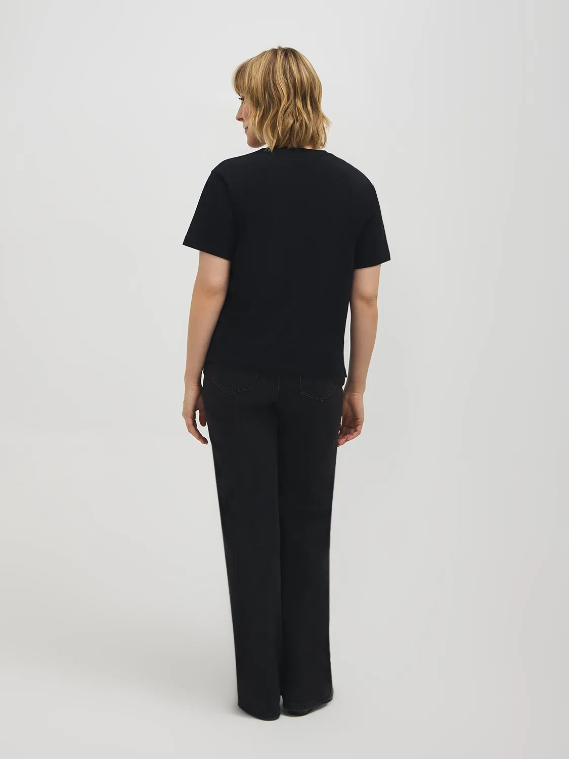 Leopard Bow Print Cotton T-Shirt sold by Suzy Shier product image thumbnail 4