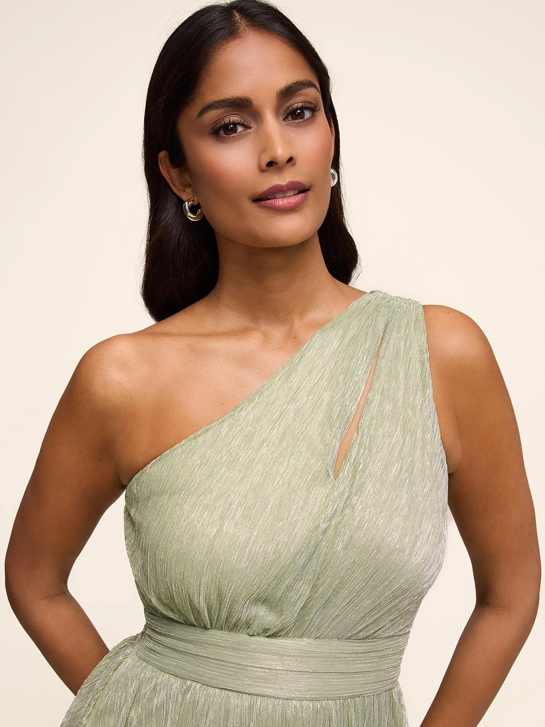 Metallic One-Shoulder Gown sold by Suzy Shier product image thumbnail 2