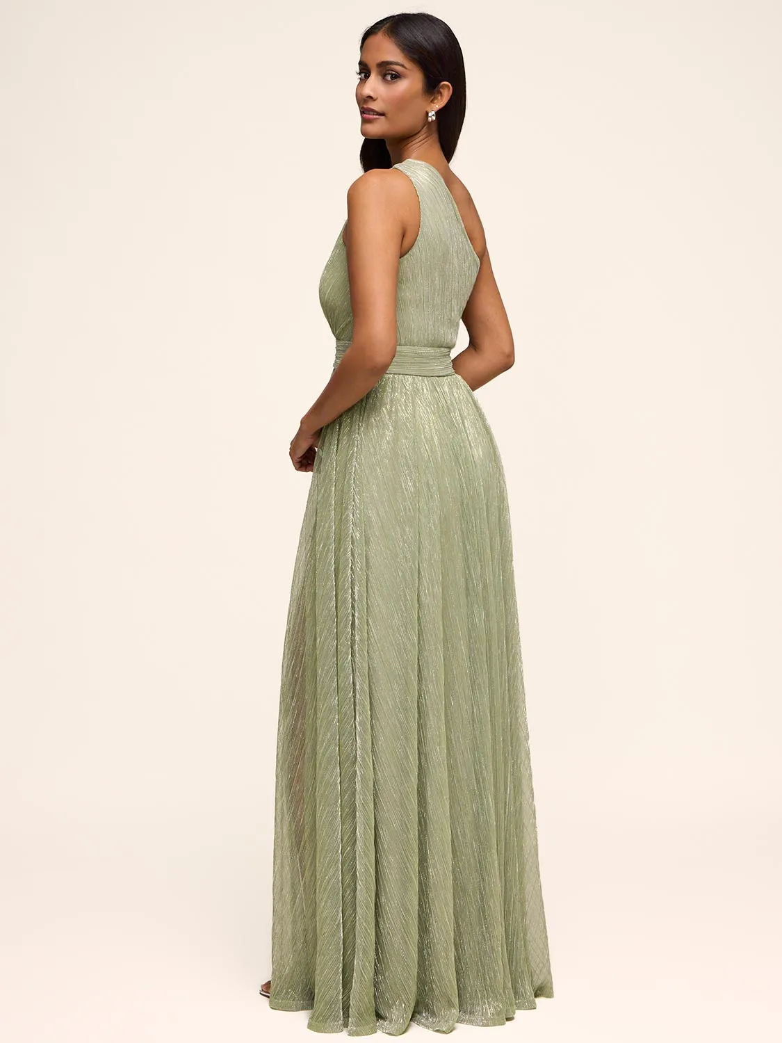 Metallic One-Shoulder Gown sold by Suzy Shier product image thumbnail 4