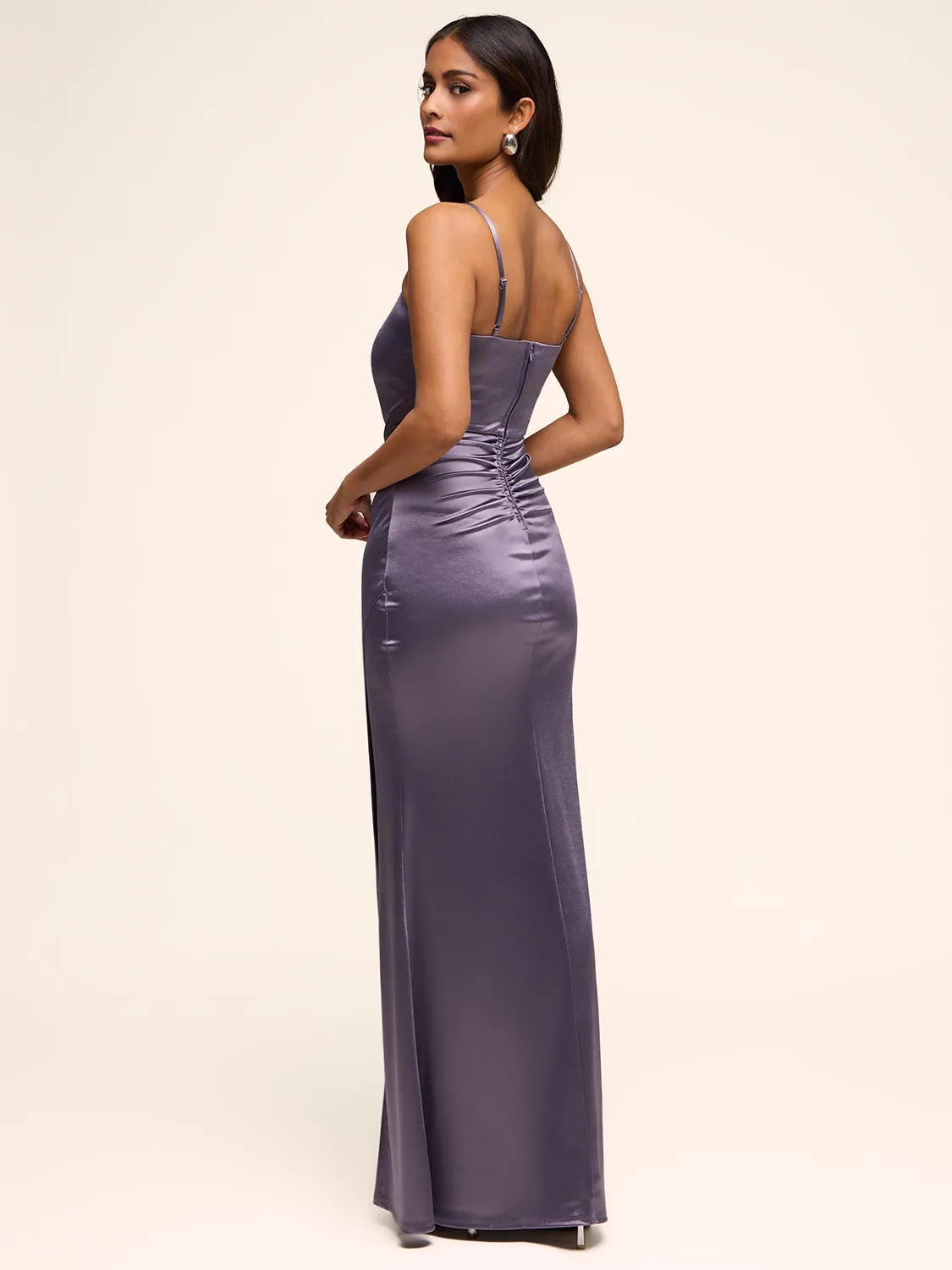 Satin Gown sold by Suzy Shier product image thumbnail 3