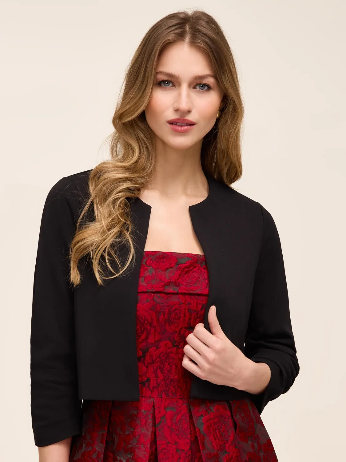 3/4 Sleeve Bolero sold by Suzy Shier product image thumbnail 5