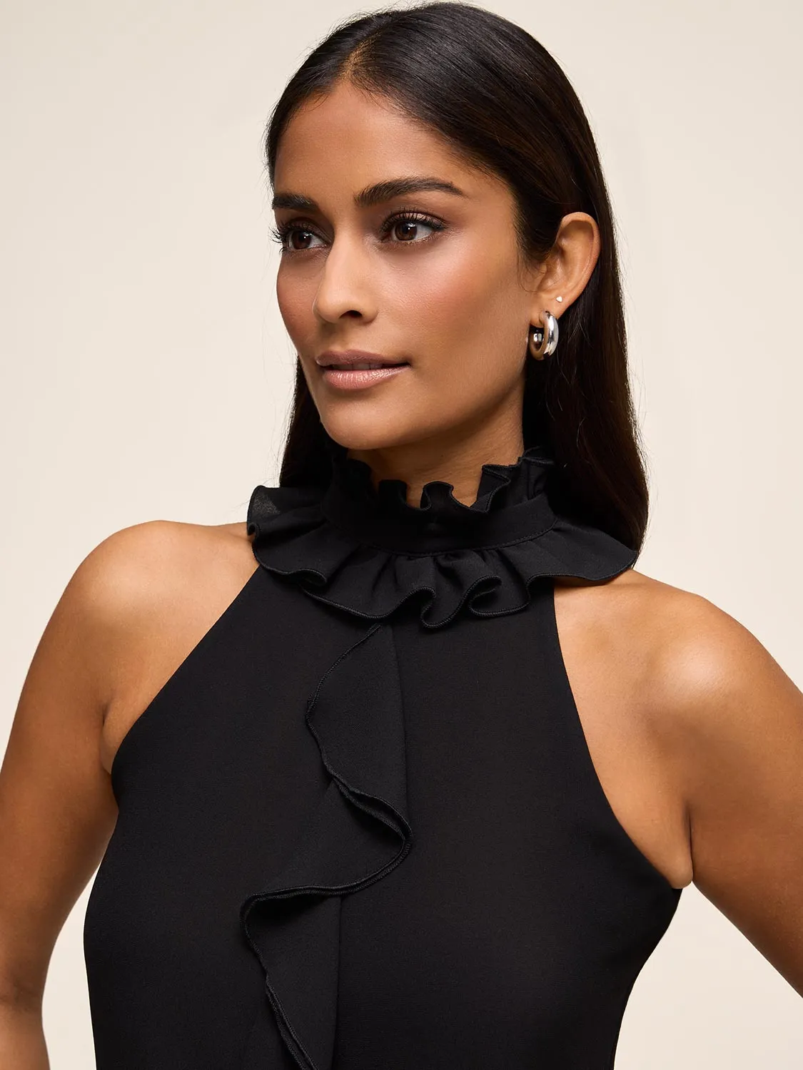 Ruffle Chiffon Top sold by Suzy Shier product image thumbnail 2