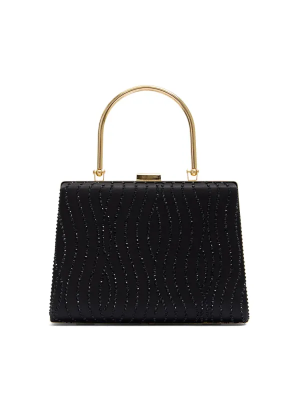 Satin Minaudiere With Jewels sold by Suzy Shier