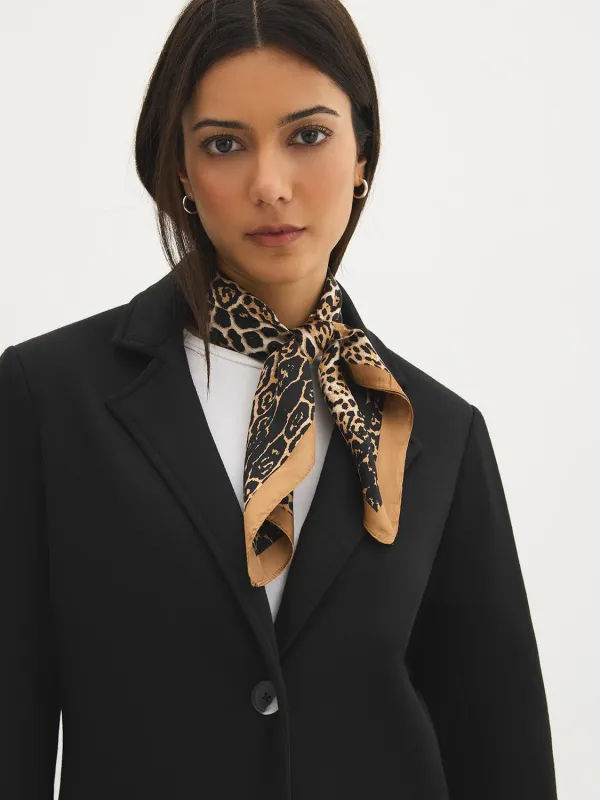 Animal Print Silky Scarf sold by Suzy Shier