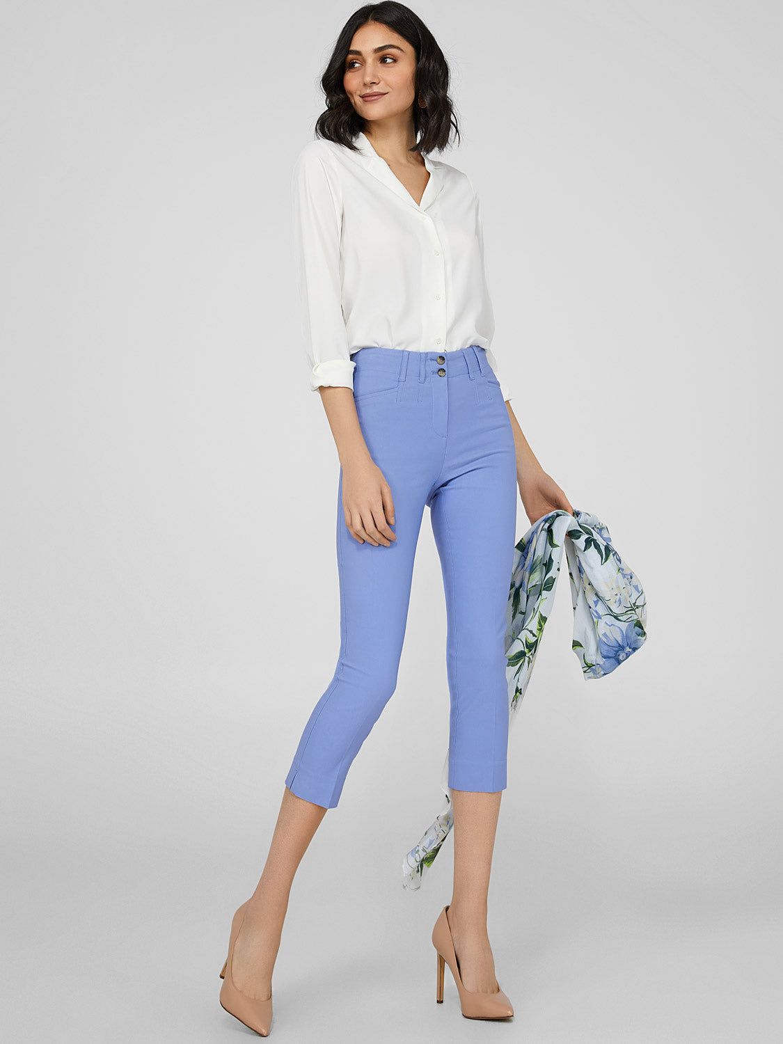 High-Waisted Capri Pants sold by Suzy Shier product image thumbnail 5