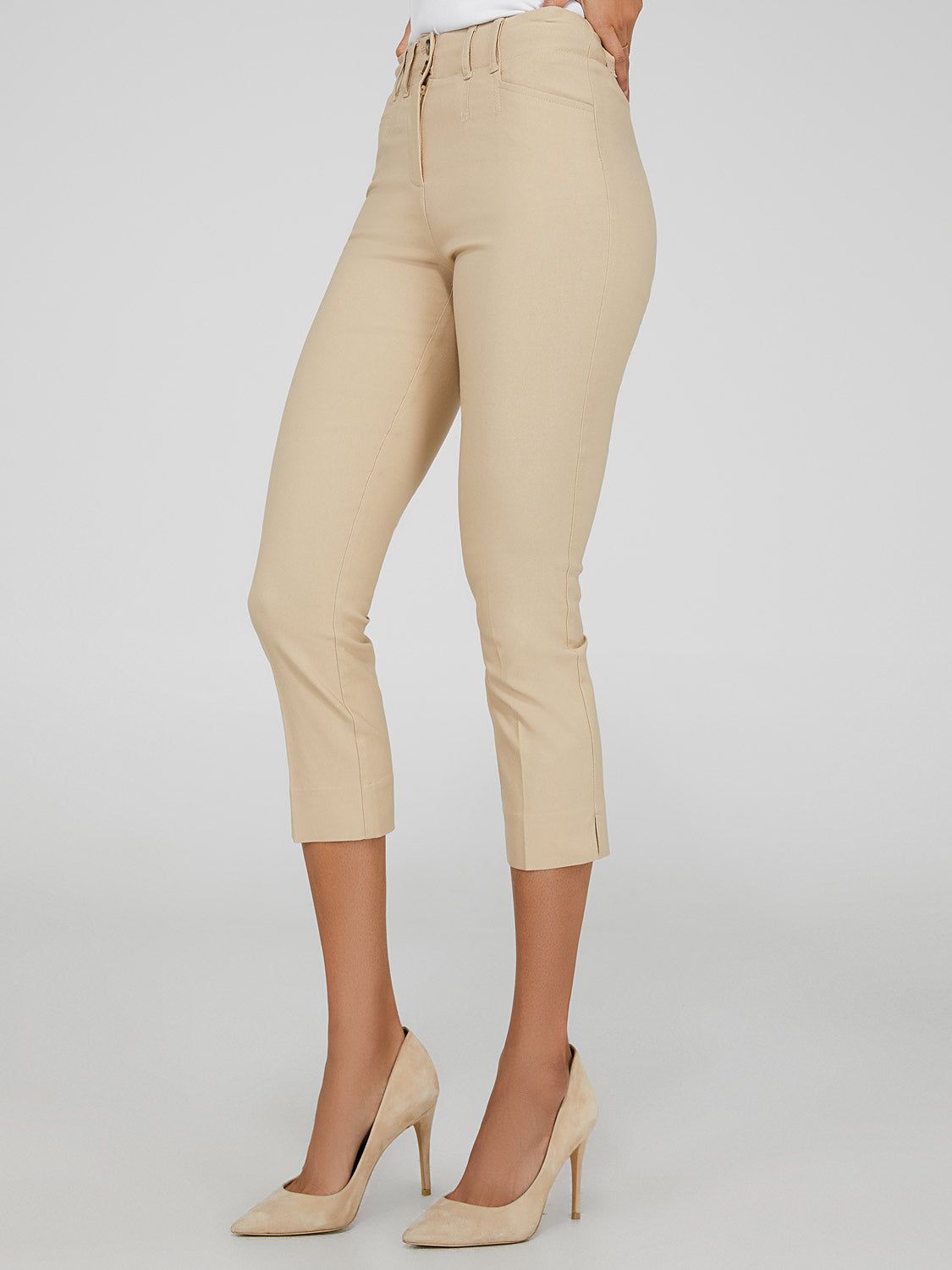 High-Waisted Capri Pants sold by Suzy Shier product image thumbnail 3