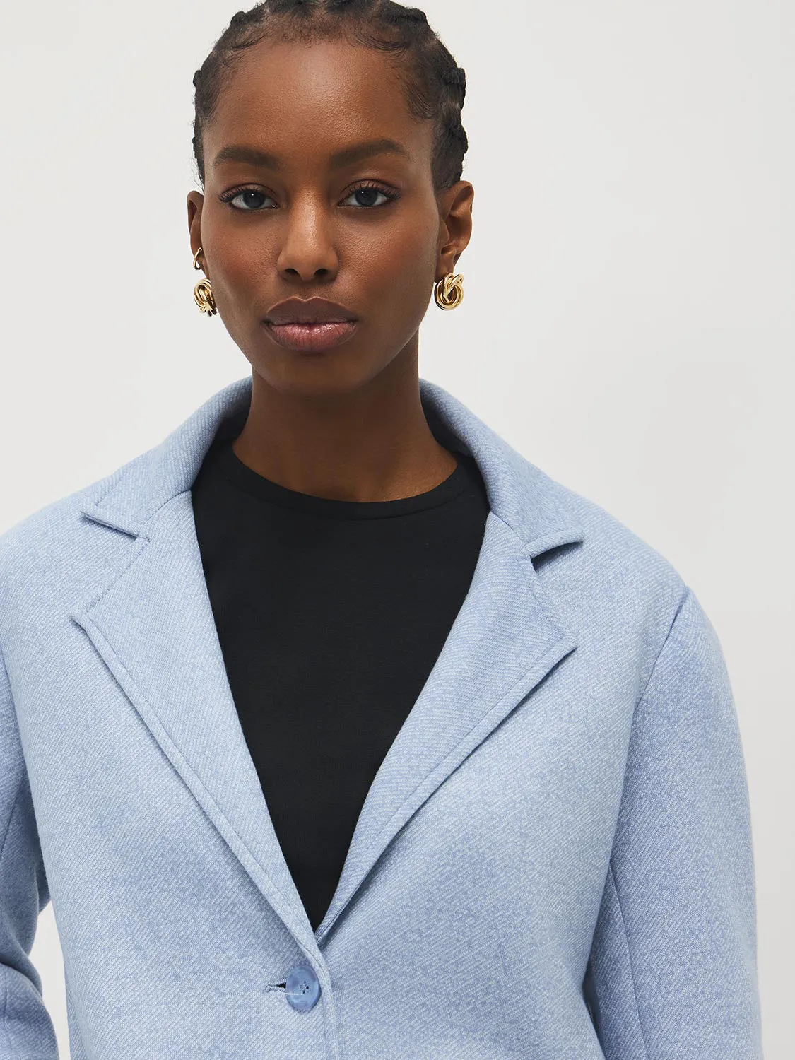 Mid-Length Fleece Coat sold by Suzy Shier product image thumbnail 4