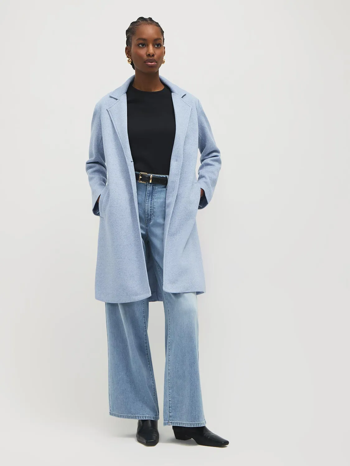 Mid-Length Fleece Coat sold by Suzy Shier product image thumbnail 3