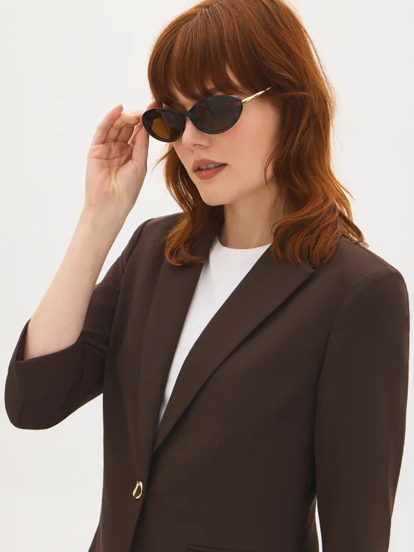 Tortoise Oval Frame Sunglasses sold by Suzy Shier