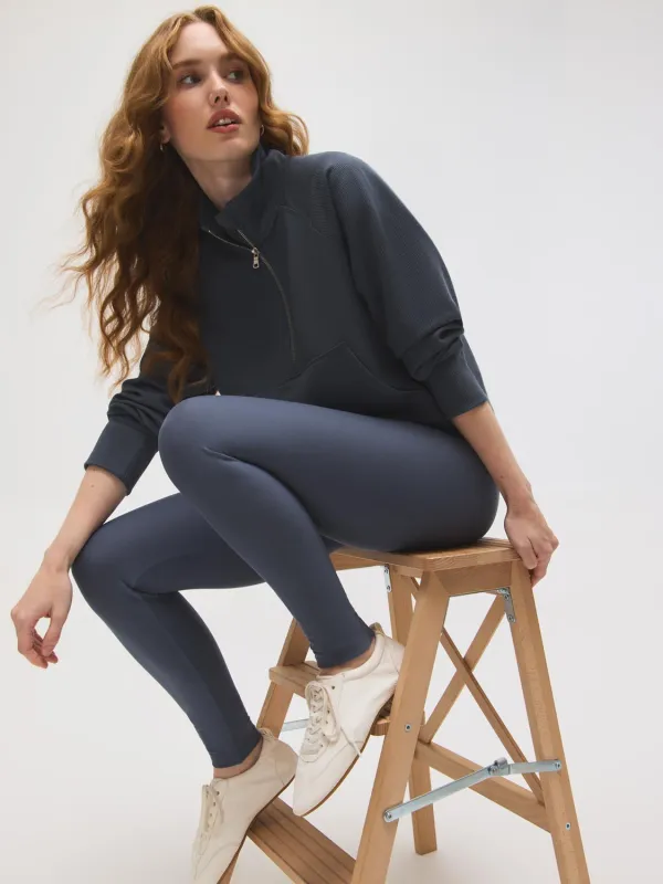 Wide Waistband Brushed Leggings made by Suzy Shier