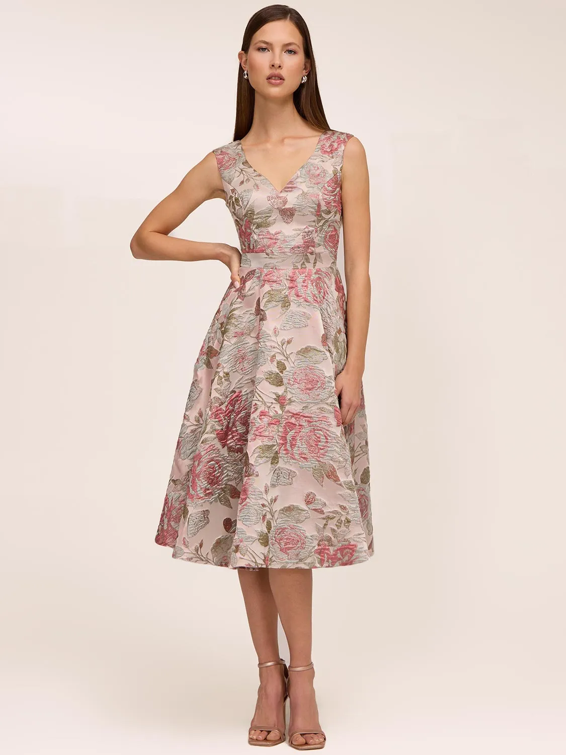 Jacquard Floral Midi Dress sold by Suzy Shier product image thumbnail 3