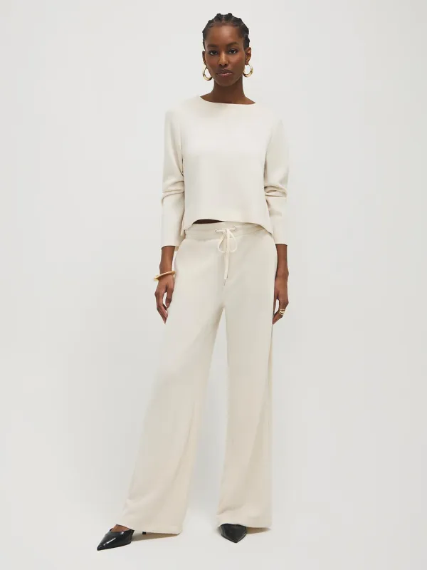 Wide-Leg Cloud Fleece Pants sold by Suzy Shier