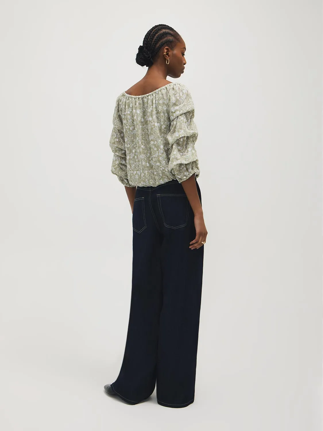 Tiered Bubble Sleeve Top sold by Suzy Shier product image thumbnail 5