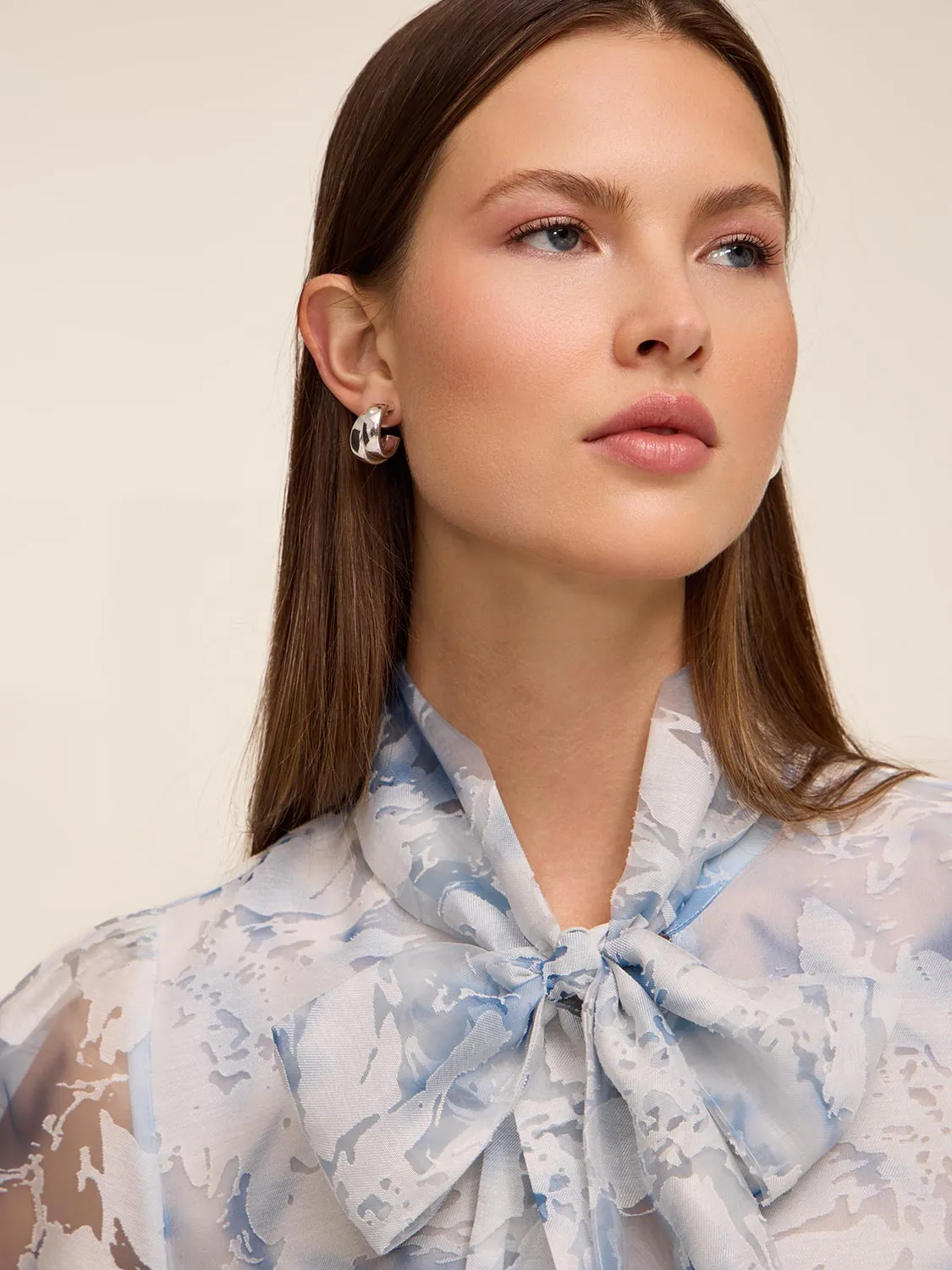 Organza Blouse With Neck Tie sold by Suzy Shier product image thumbnail 2