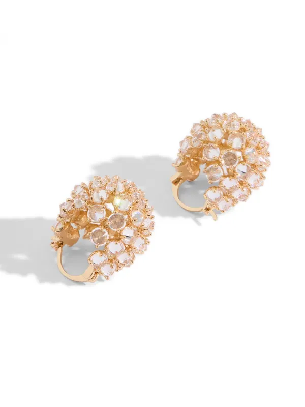 Gemstone Huggie Earrings made by Suzy Shier