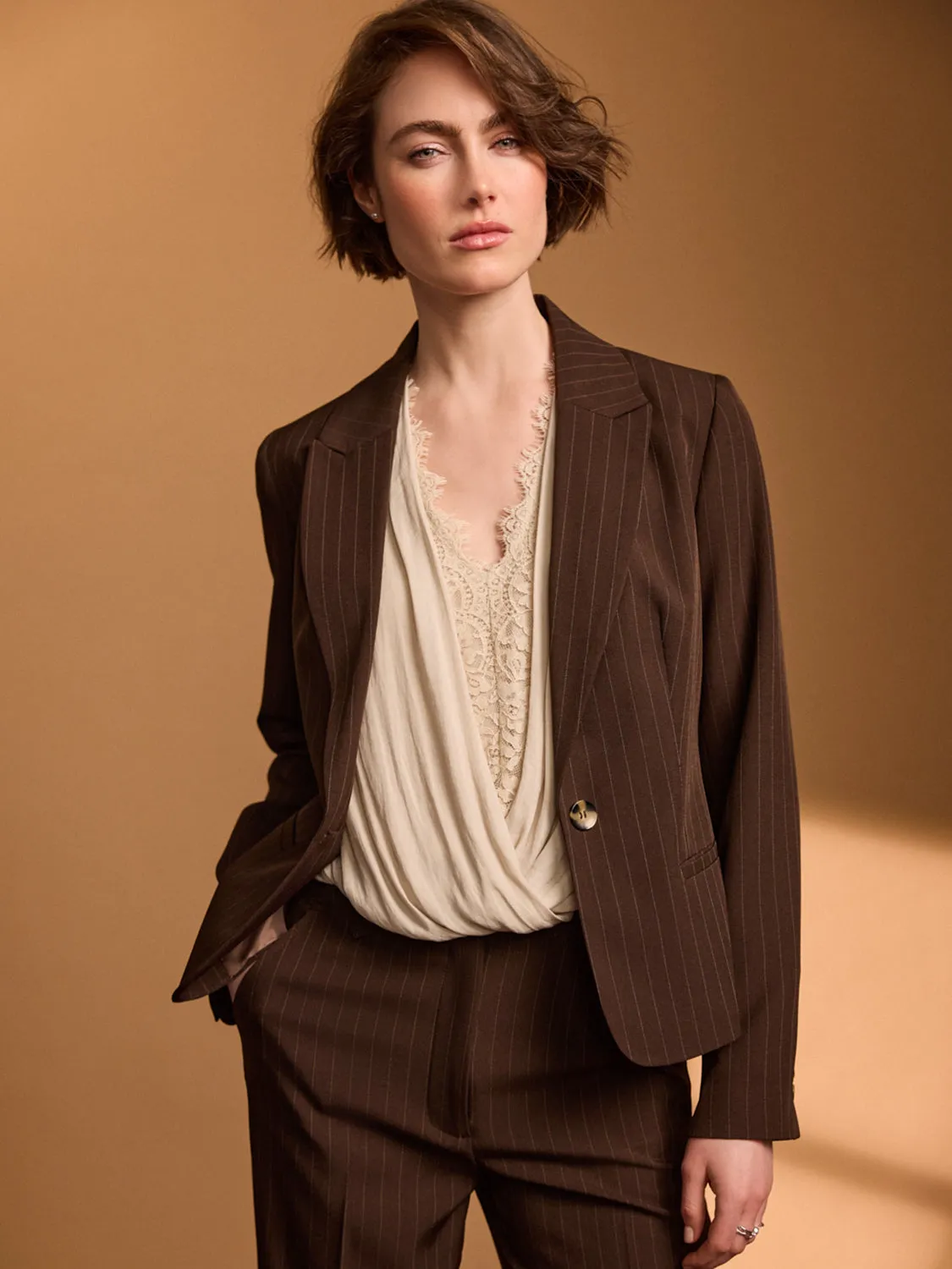 Striped Blazer sold by Suzy Shier