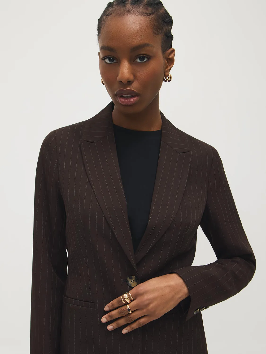 Striped Blazer sold by Suzy Shier product image thumbnail 2