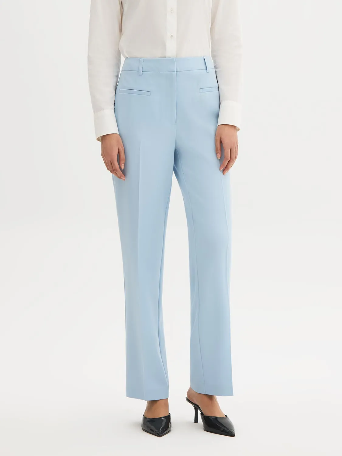 Mid-Rise Straight-Leg Pants sold by Suzy Shier product image thumbnail 3